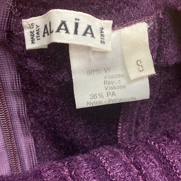 Alaia - Corset Bodysuit Iconic Runway 1991 Plum Size Small Amazing Condition! - Picture 9 of 10